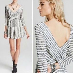 Free People Striped Marled Knit Maverick Dress Small